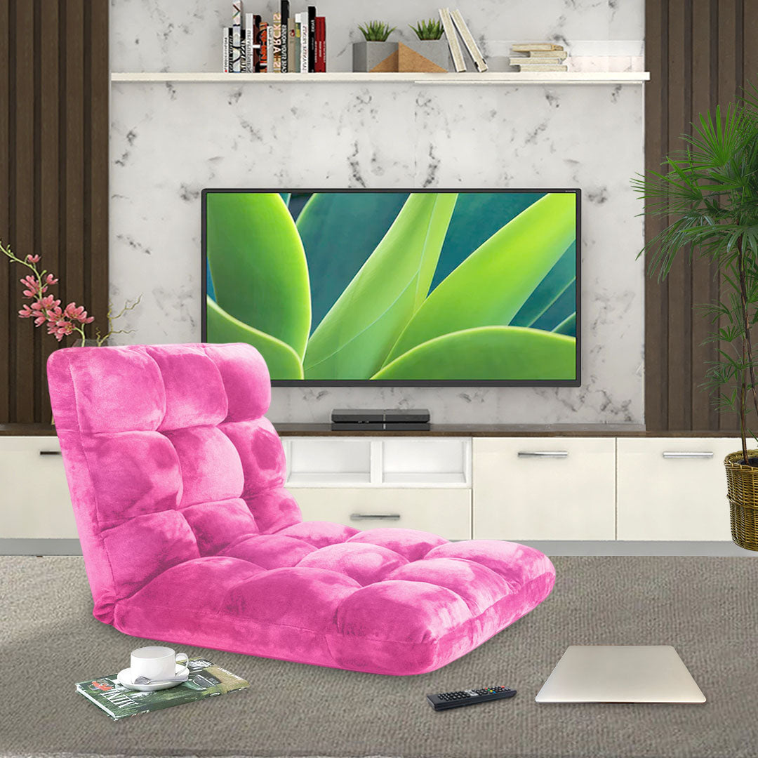 Recliner Lounge Sofa Cushion Light Pink