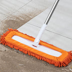 50x12 Orange Microfiber Flat Mop Floor Pads Rotating Dust Remover