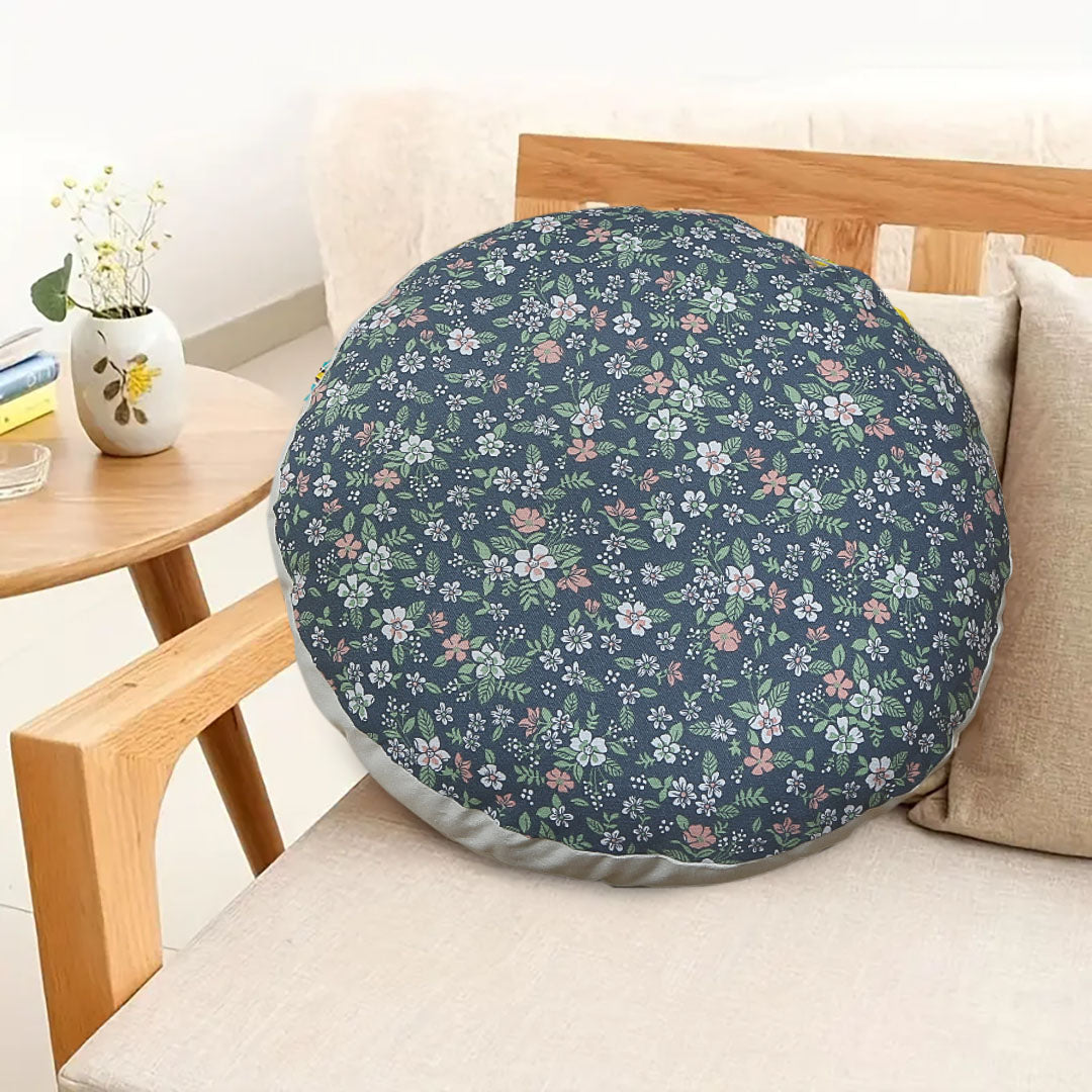 45cm Blue Premium Polyester Cotton Cushion with EPP Particle