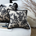 45cm Throw Pillow Black and White