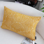 35cm Mustard Yellow Throw Pillow Geometric