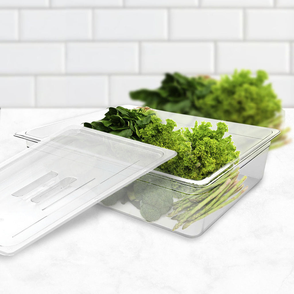 150mm Clear GN Pan 1/1 Food Tray with Lid