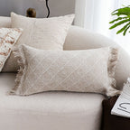 SOGA 35cm Natural Woven Fringe Throw Pillows