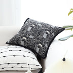 45cm Throw Pillow Black Cat Paradise
