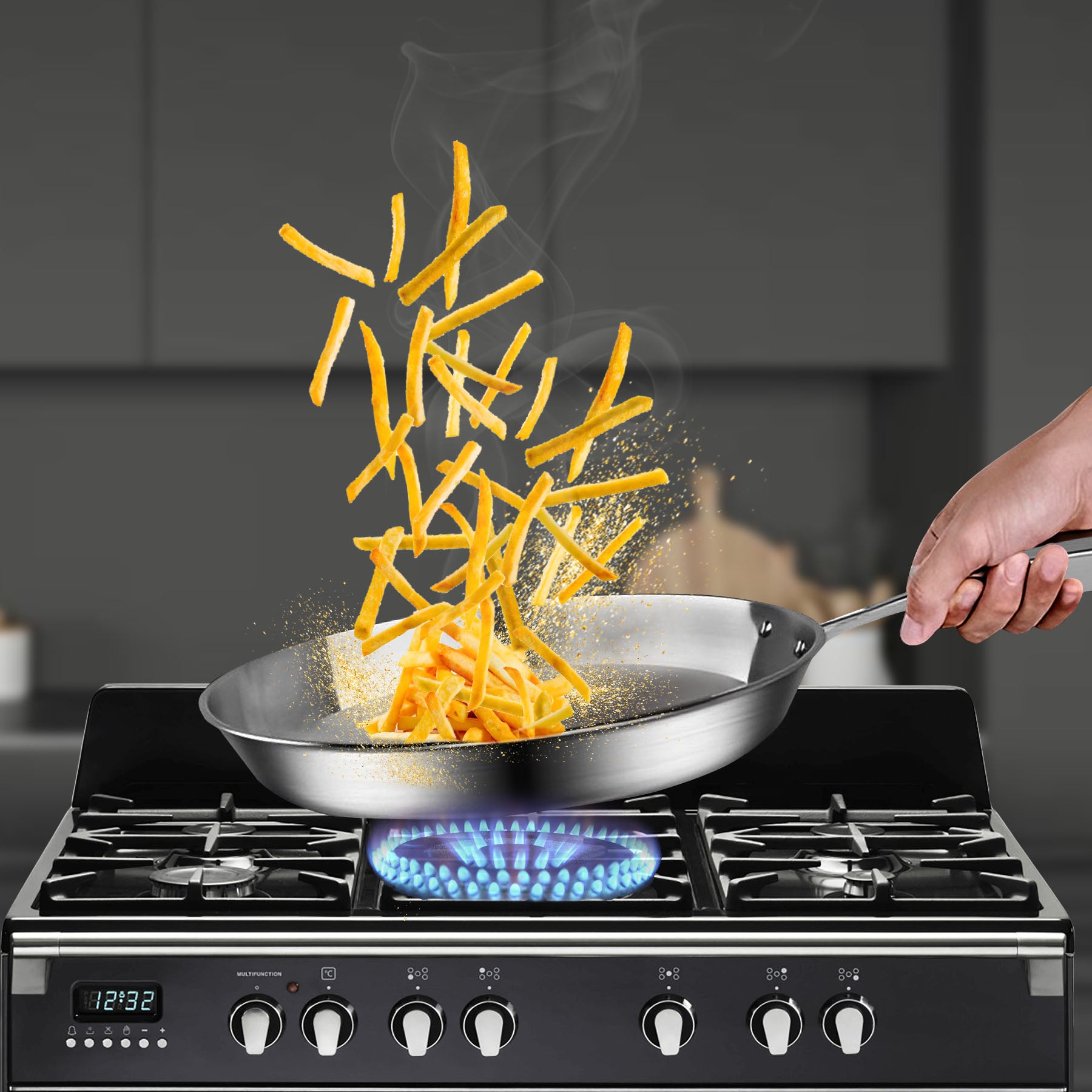 36cm Stainless Steel Top Grade Skillet FryPan
