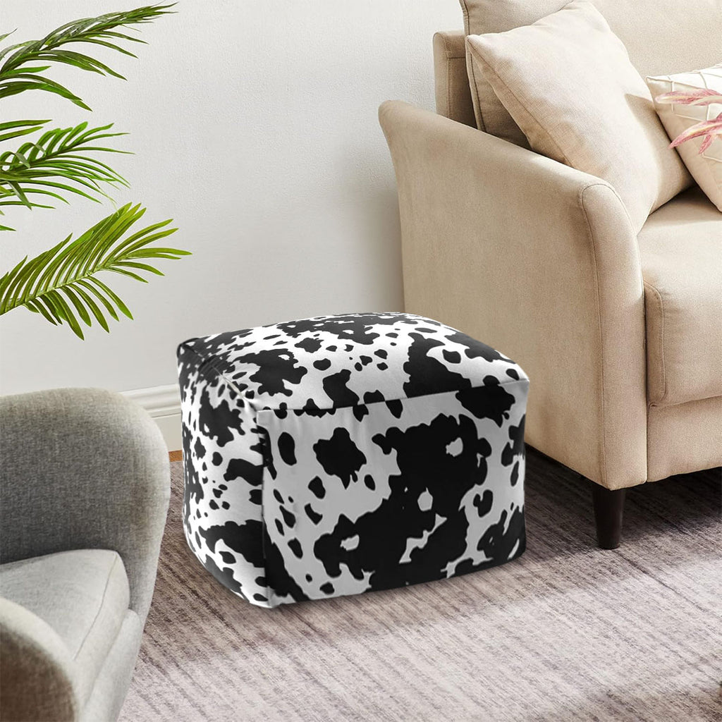 55x35cm Squared Soft Pouffe Seat Cushion Elegant Home