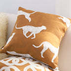 SOGA 50cm Throw Pillow Brown and White Cheetah Animal Print