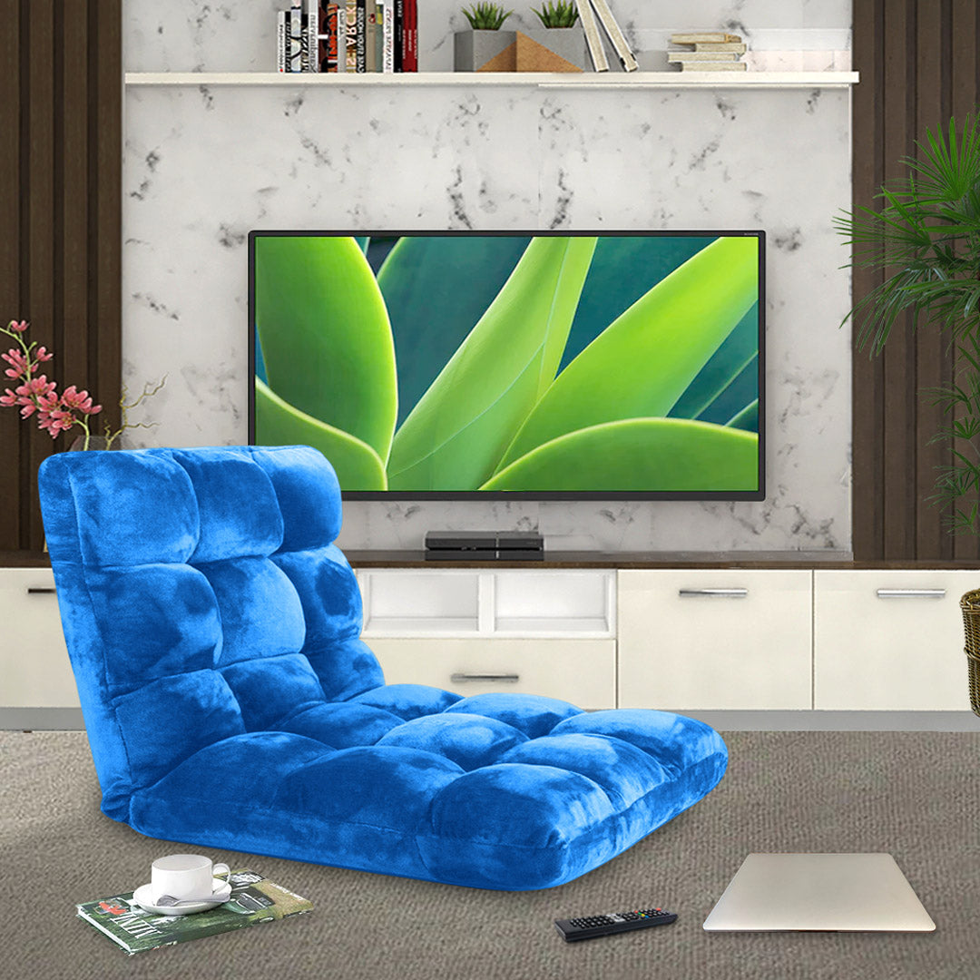 Recliner Lounge Sofa Cushion Blue
