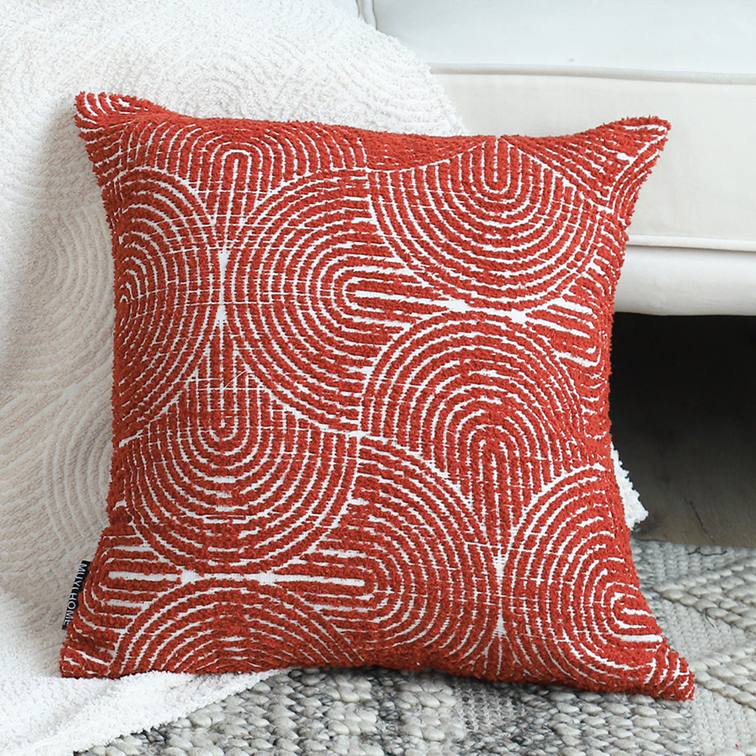 50cm Throw Pillow Burgundy Cinnabar Perfect Burnt