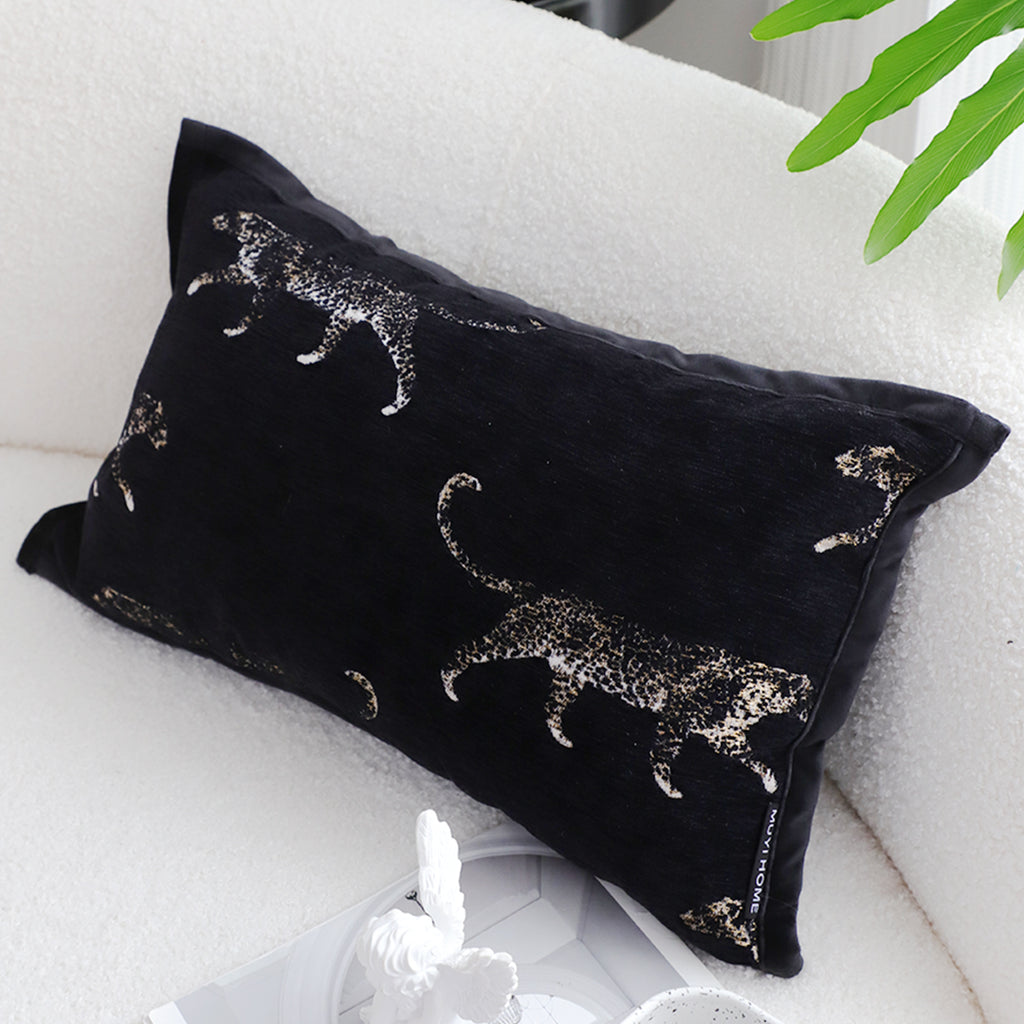 35cm Black Throw Pillow Elegant Decorative Cushion