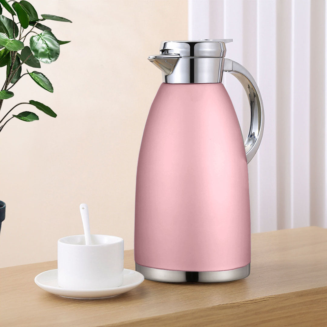 Soga 1.8L Rose Color 3-Layer Vacuum Insulated Water Bottle