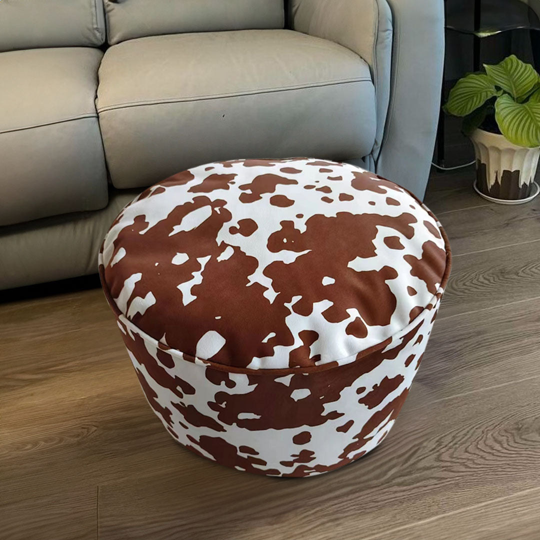 48x35cm Round Soft Pouffe Seat Cushion Elegant Home Accent