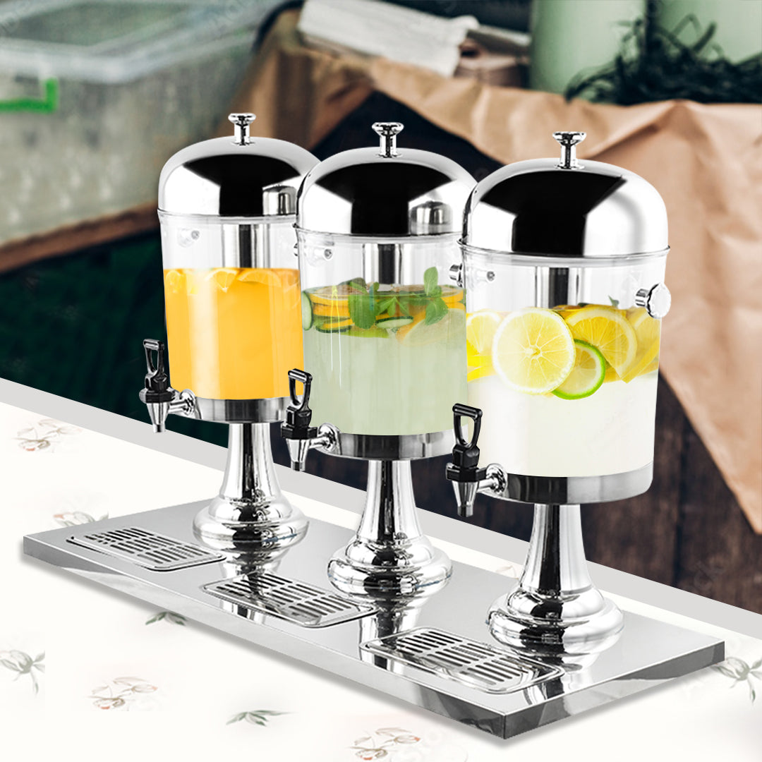 Triple Head 24L Stainless Steel Dispenser