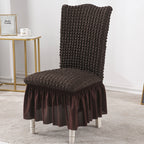 Coffee Chair Cover Seat Protector with Ruffle Skirt
