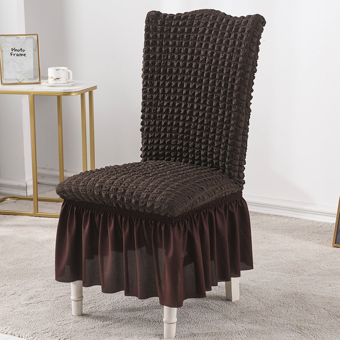 Coffee Chair Cover Seat Protector with Ruffle Skirt
