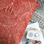 35cm Throw Pillow Burgundy Cinnabar Perfect Burnt