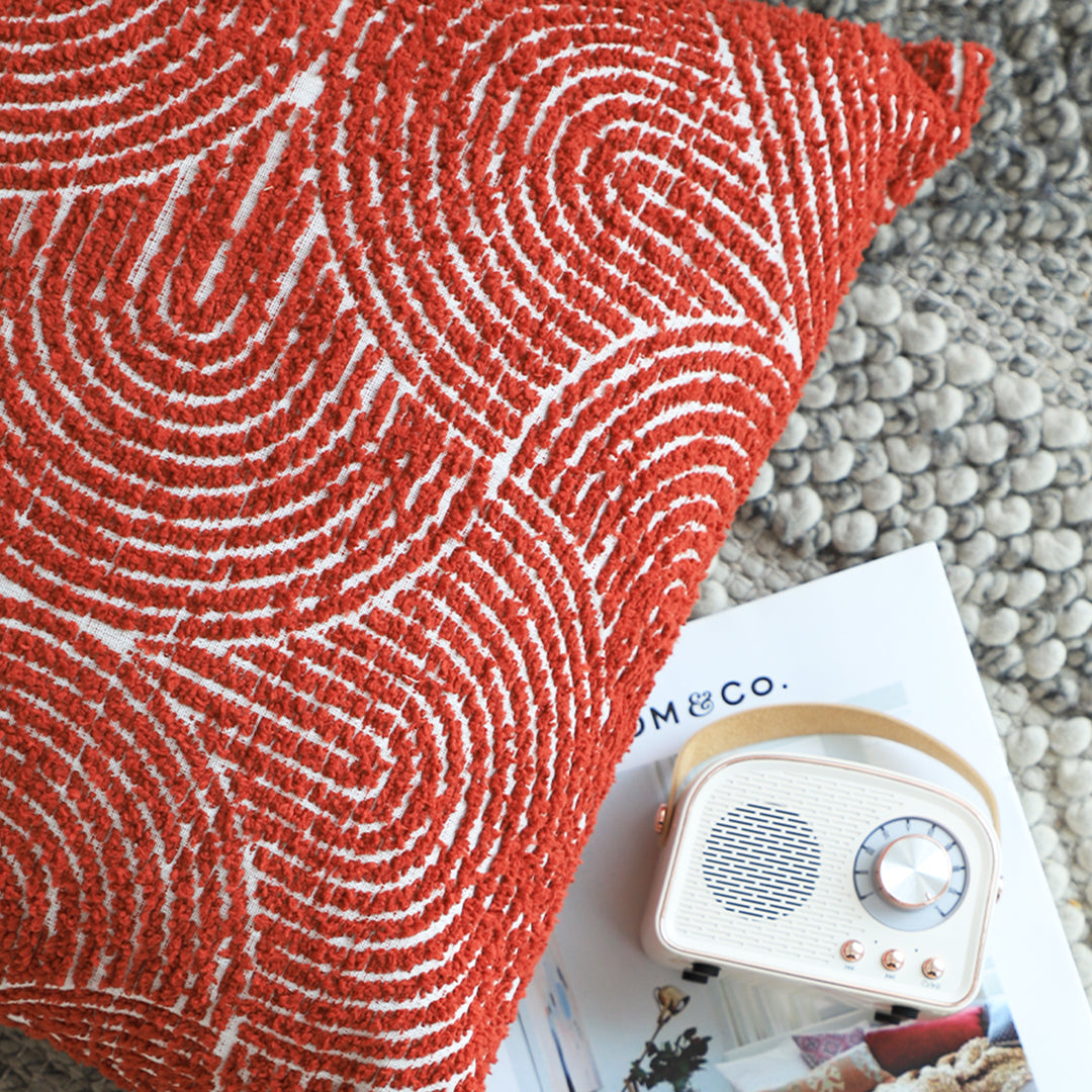 35cm Throw Pillow Burgundy Cinnabar Perfect Burnt