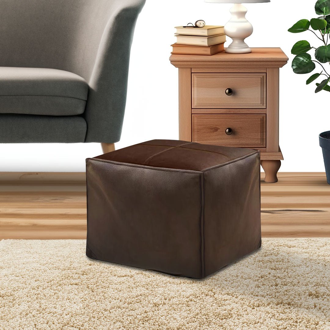 Premium Leather Pillow with Soft EPP Particle Insert