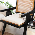 SOGA 45cm White Chevron Square Cushion Soft Leaning Plush Backrest Throw Pillow
