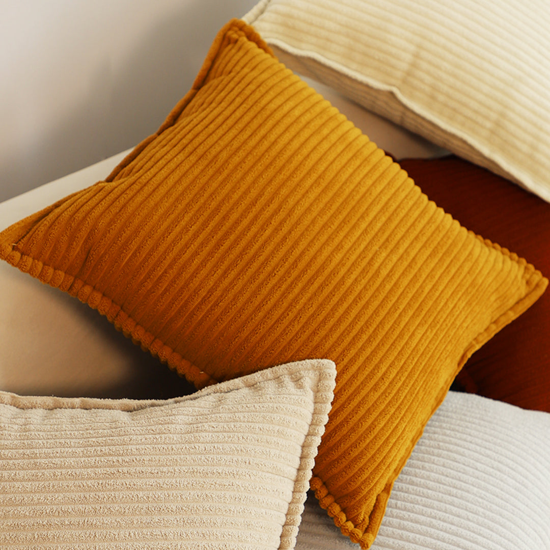 SOGA 50cm Throw Pillow Mustard Wabi Sabi Arches