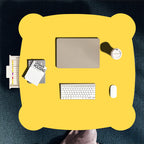 Yellow Minimalist Cat Ear Portable Floor Table