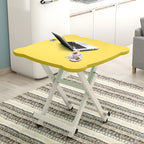 Yellow Minimalist Cat Ear Folding Table