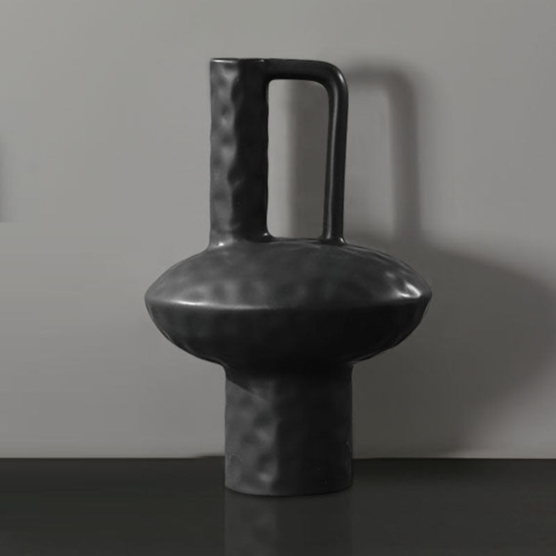 20x30cm Ornament Contemporary Black Ceramic Vase