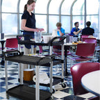 2 Tier Multifunctional Utility Cart 950x500x940mm Black