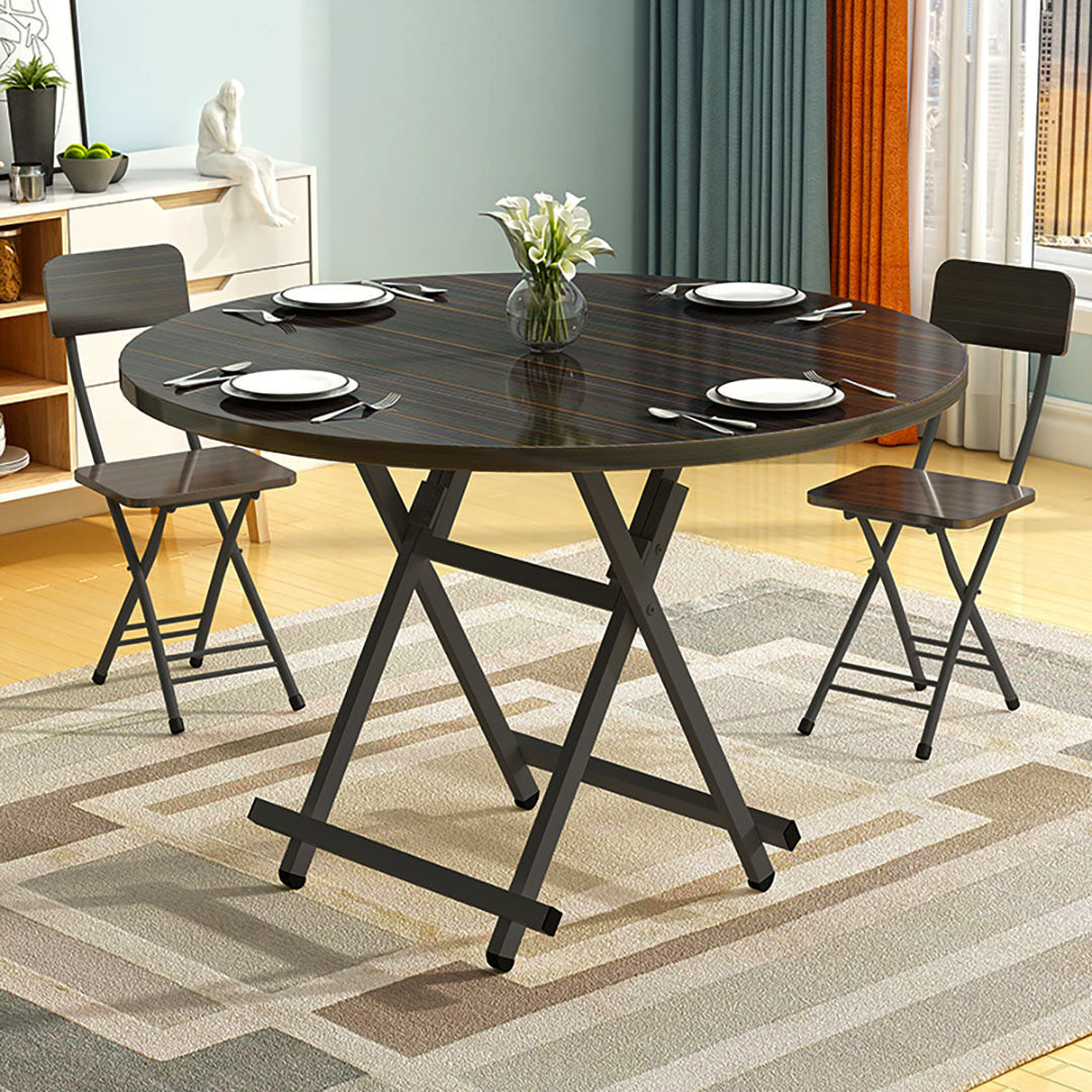 Black Round Dining Table