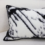 35cm Throw Pillow  Black and White Leopard Thick Premium Polyester Fiber