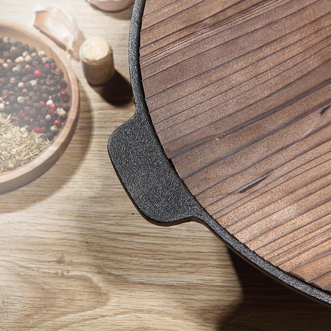 31cm Cast Iron Wok FryPan