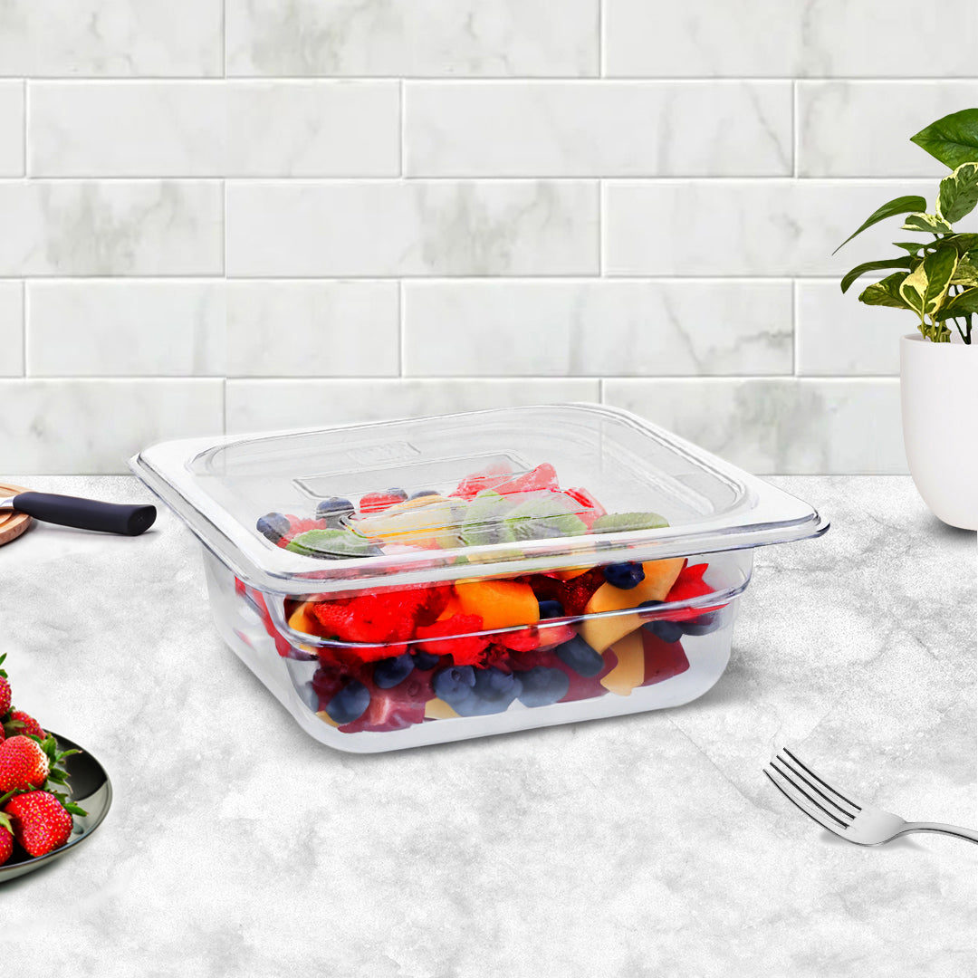 65mm Clear GN Pan 1/6 Food Tray with Lid