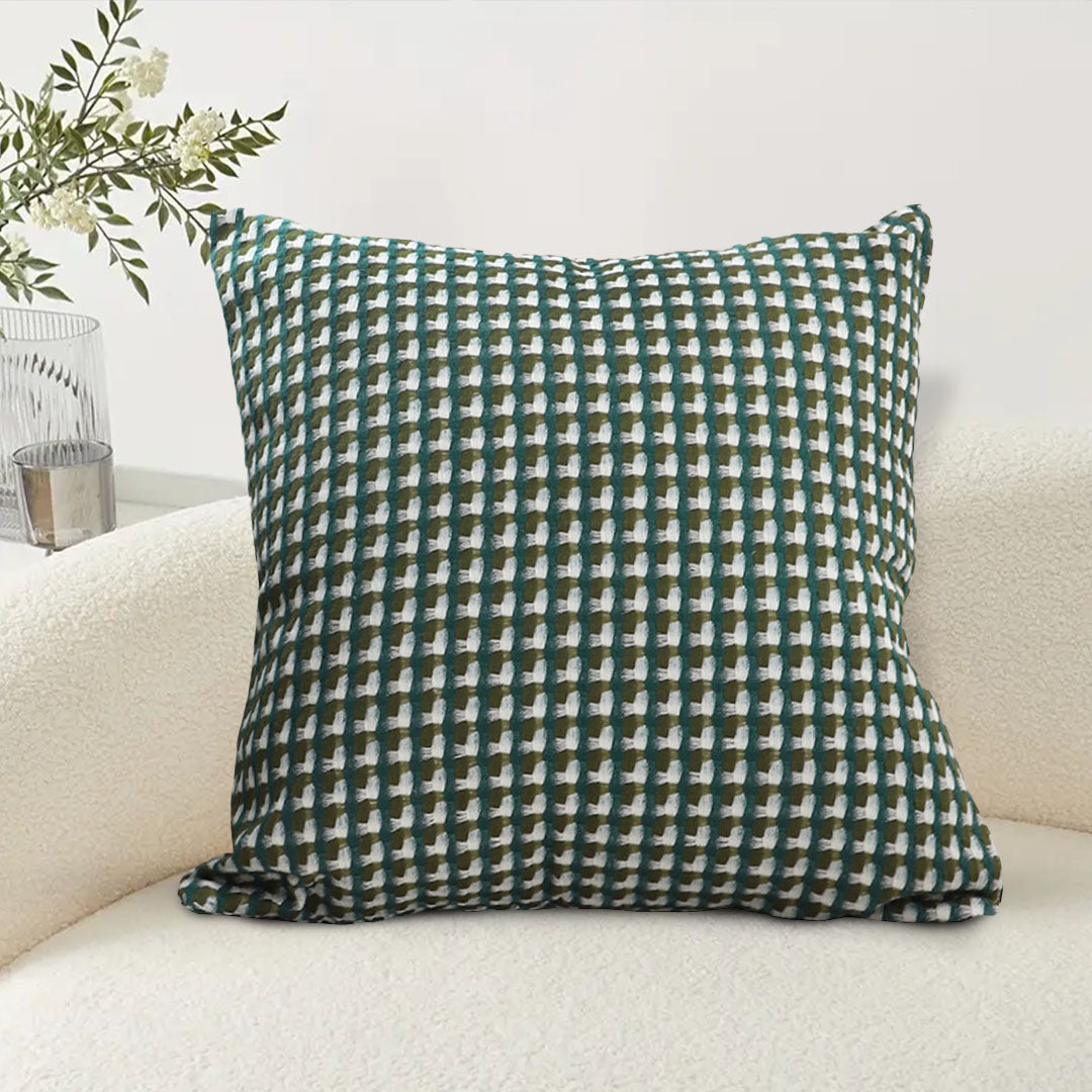 SOGA 45cm Subtle Green Foliage Pillow SquareThrow Pillow
