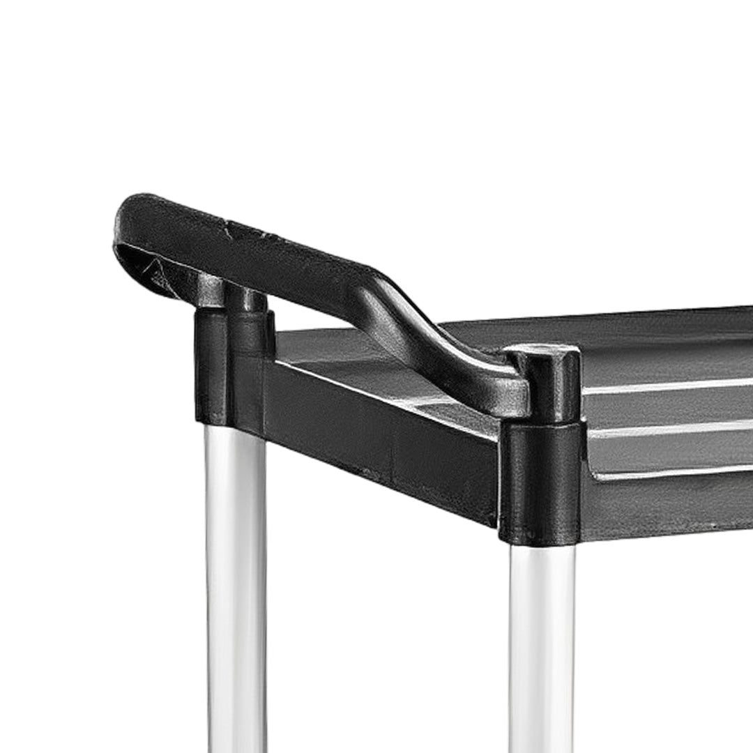 2 Tier Multifunctional Utility Cart 845x430x940mm Black