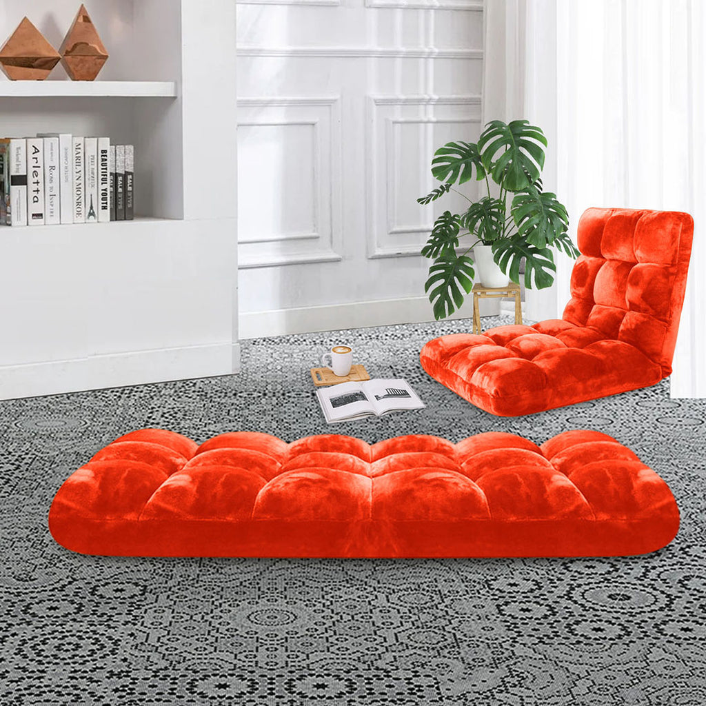 Recliner Lounge Sofa Cushion Orange