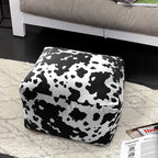 55x35cm Squared Soft Pouffe Seat Cushion Elegant Home