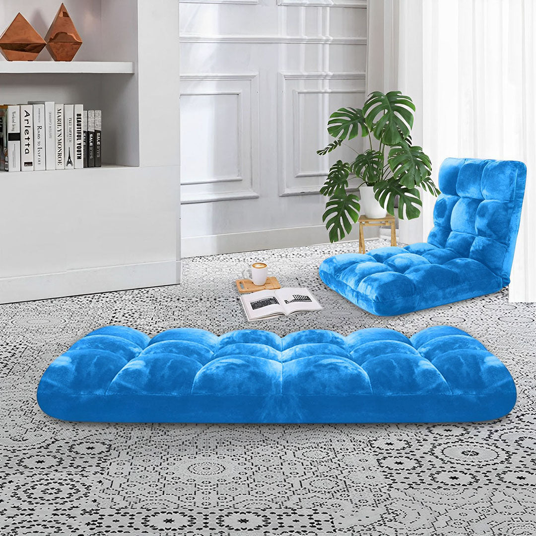 Recliner Lounge Sofa Cushion Blue