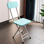 Foldable Chair Space Saving Seat Set of 2 Blue