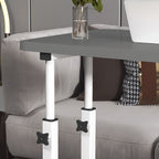 SOGA 40x80cm Black Bedside Table Movable Bedroom Desk Student Computer Table