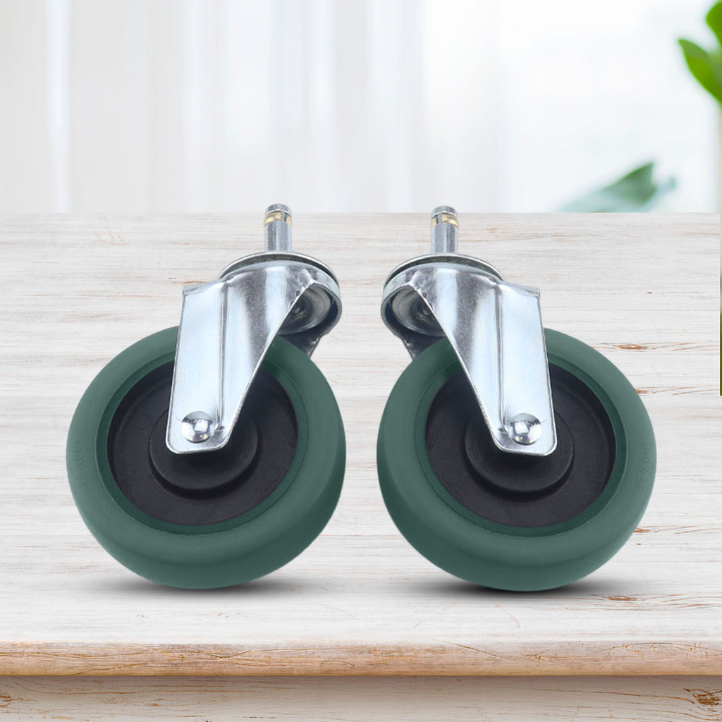 2 x 4" Polyurethane Swivel Castor Wheels