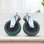 2 x 4" Polyurethane Swivel Castor Wheels