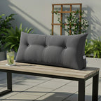 Soga 100cm Dark Grey Triangular Wedge Bed Pillow Headboard  Home Decor