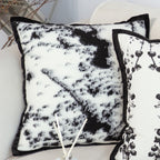 50cm Throw Pillow  Black and White Leopard Thick Premium Polyester Fiber