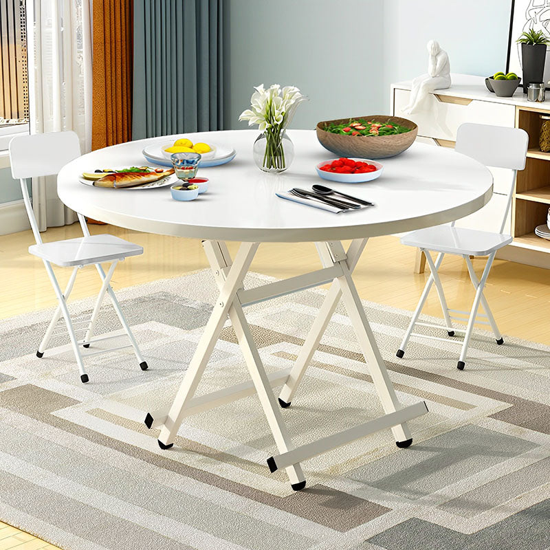 White Round Dining Table