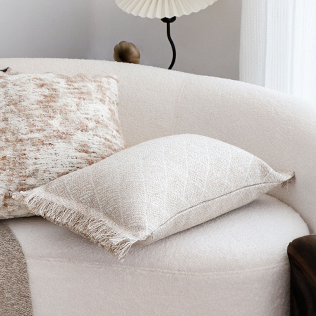 SOGA 35cm Natural Woven Fringe Throw Pillows