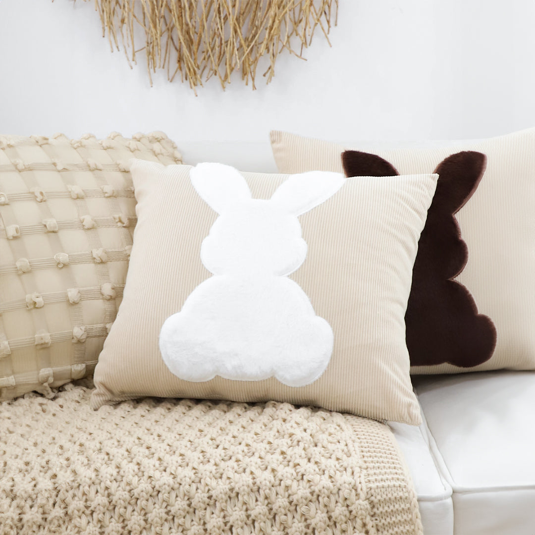 45cm Throw Pillow Light Tan Square Cushion