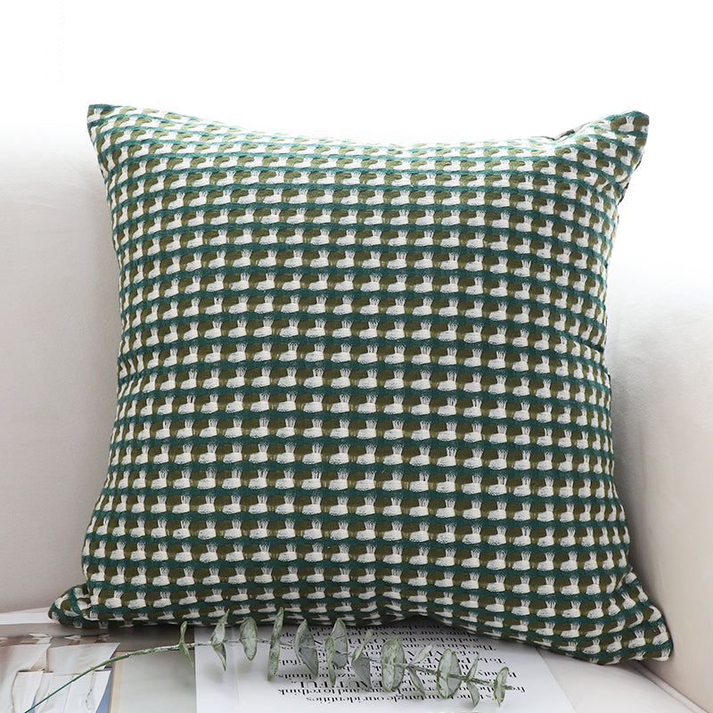 SOGA 45cm Subtle Green Foliage Pillow SquareThrow Pillow