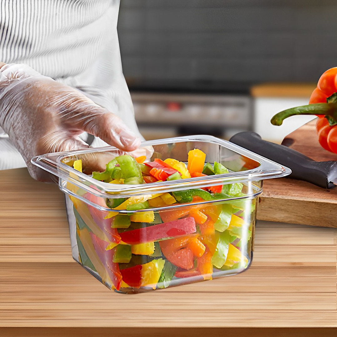 100mm Clear GN Pan 1/6 Food Tray