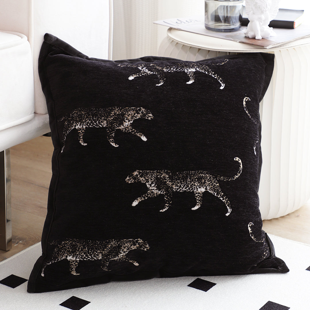 50cm Black Throw Pillow Elegant Decorative Cushion