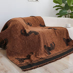 SOGA One-seater Brown Sofa Cover Leopard Print 130x180cm Polyester